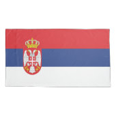 vlag Servië Kussensloop (Achterkant)