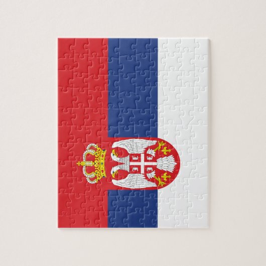 vlag Servië Legpuzzel (Verticaal)