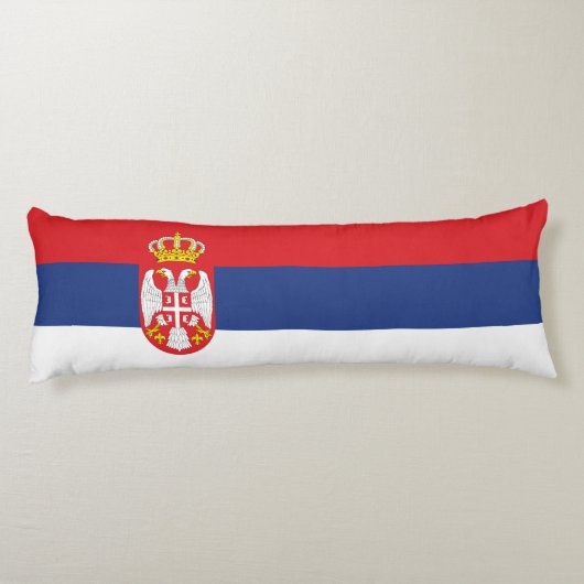 vlag Servië Lichaamskussen (Achterkant)