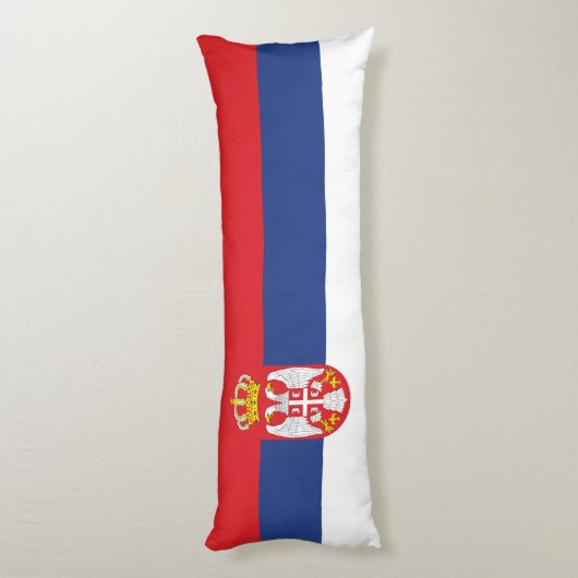 vlag Servië Lichaamskussen (Achterkant (Verticaal))