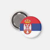 vlag Servië Magneet (Voorkant / Achterkant)