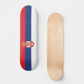 vlag Servië Persoonlijk Skateboard (Voorkant)
