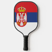 vlag Servië Pickleball Paddle (Achterkant)