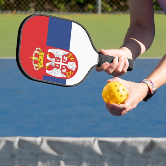 vlag Servië Pickleball Paddle (Insitu)