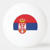 vlag Servië Pingpongbal (Achterkant)