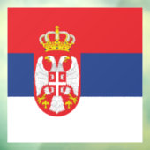 vlag Servië Raamsticker (Vel 3)