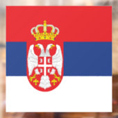 vlag Servië Raamsticker (Vel 2)