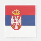 vlag Servië Servet (Voorkant)