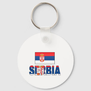 vlag Servië Sleutelhanger