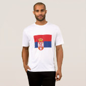 vlag Servië T-shirt (Voorkant volledig)