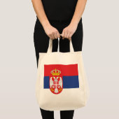 vlag Servië Tote Bag (Voorkant (product))