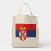 vlag Servië Tote Bag (Achterkant)