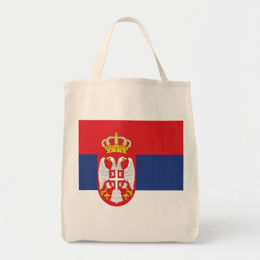 vlag Servië Tote Bag (Voorkant)
