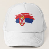 vlag Servië Trucker Pet (Voorkant)