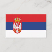 vlag Servië Visitekaartje (Voorkant)
