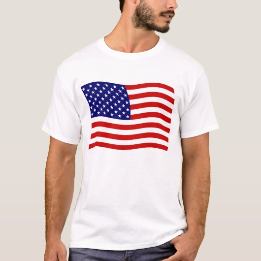 Vlag Shirt Verenigde Staten van Amerika (Voorkant)