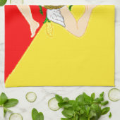 vlag Sicilië (Italië) Theedoek (Gevouwen)