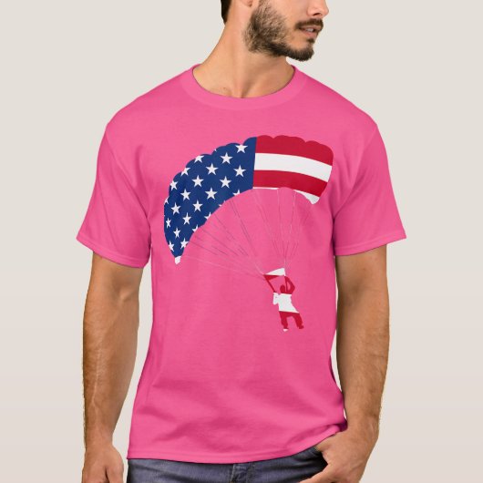 Vlag Skydiving  Parachuting Sky Diver Top (Voorkant)