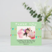 Vlag Slag Verjaardagsfoto Bedankt Briefkaart (Staand voorkant)