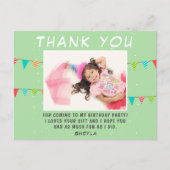 Vlag Slag Verjaardagsfoto Bedankt Briefkaart (Voorkant)