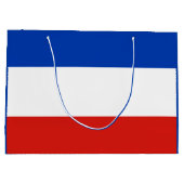 Vlag Sleeswijk-Holstein Grote Gift Bag Groot Cadeauzakje (Achterkant)