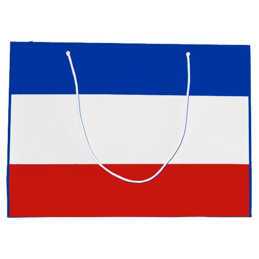 Vlag Sleeswijk-Holstein Grote Gift Bag Groot Cadeauzakje (Achterkant)