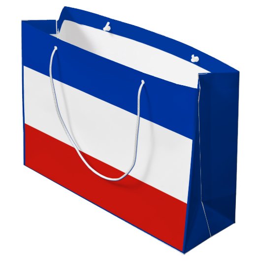 Vlag Sleeswijk-Holstein Grote Gift Bag Groot Cadeauzakje (Achterkant Gekanteld)