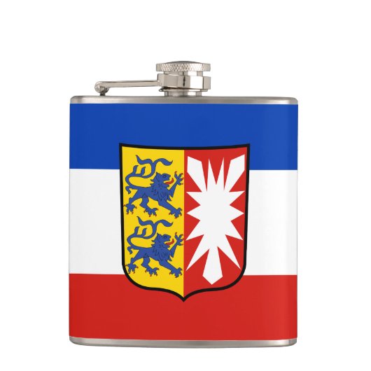 Vlag Sleeswijk-Holstein Heupfles (Voorkant)