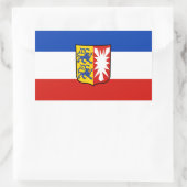 Vlag Sleeswijk-Holstein Rechthoekige Sticker (Tas)