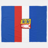 Vlag Sleeswijk-Holstein Vliegtuigbak Fleece Deken (Voorkant (Horizontaal))