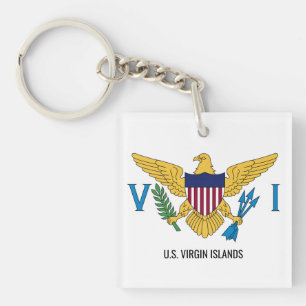Vlag Sleutelhanger Amerikaanse Maagdeneilanden