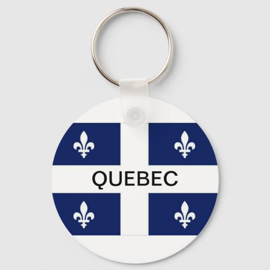 Vlag Sleutelhanger provincie Quebec (Voorkant)