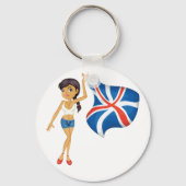 Vlag Sleutelhanger Vlag bij een EU-vlag (Voorkant)