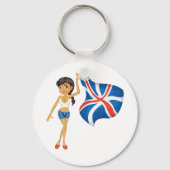 Vlag Sleutelhanger Vlag bij een EU-vlag (Achterkant)