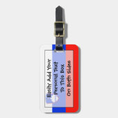 Vlag Slovenië Easy ID Personal Bagagelabel (Voorkant verticaal)