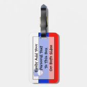 Vlag Slovenië Easy ID Personal Bagagelabel (Achterkant verticaal)