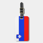 Vlag Slovenië Easy ID Personal Bagagelabel (Voorkant verticaal)