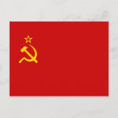 Vlag Sovjet-Unie Briefkaart (Voorkant)