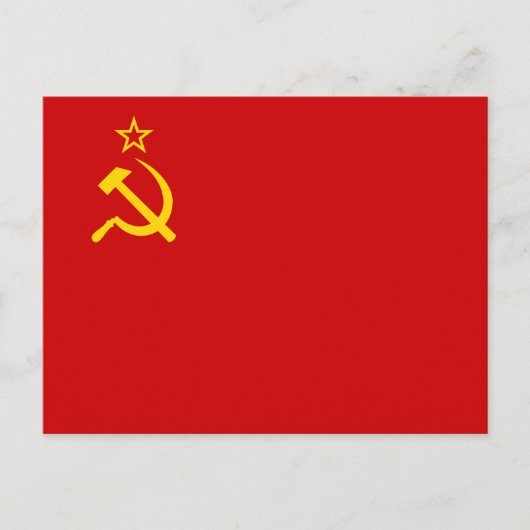 Vlag Sovjet-Unie Briefkaart (Voorkant)