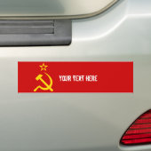 Vlag Sovjet-Unie Bumpersticker (Op auto)