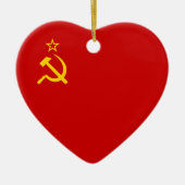 Vlag Sovjet-Unie Keramisch Ornament (Voorkant)