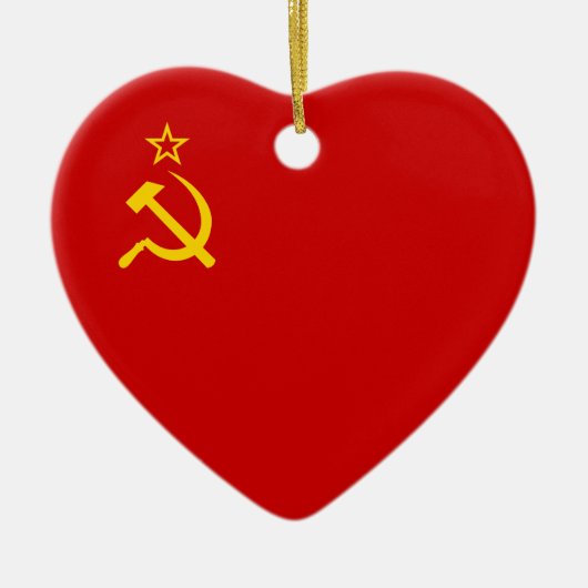 Vlag Sovjet-Unie Keramisch Ornament (Voorkant)