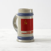 Vlag Sovjet-Unie met volledige naam Bierpul (Voorkant links)