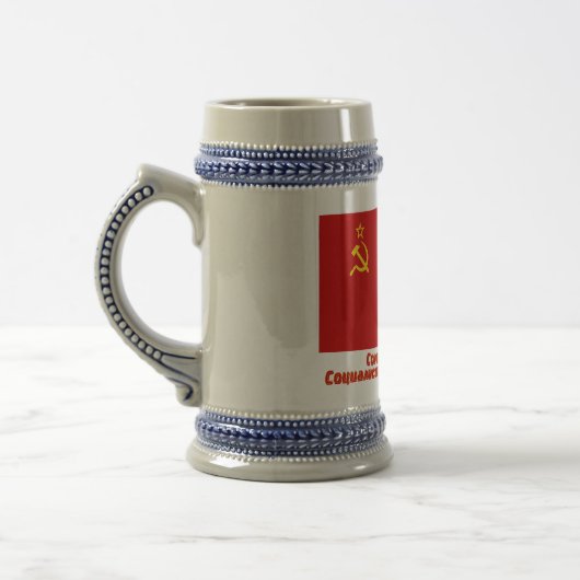 Vlag Sovjet-Unie met volledige naam Bierpul (Links)