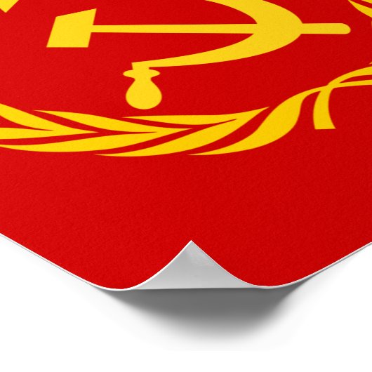 Vlag Sovjet-Unie Poster (Hoek)