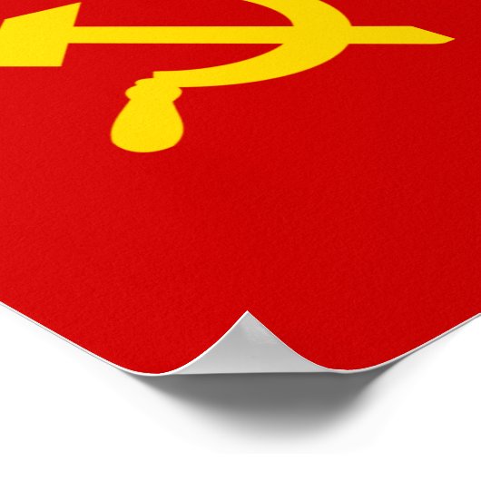 Vlag Sovjet-Unie Poster (Hoek)