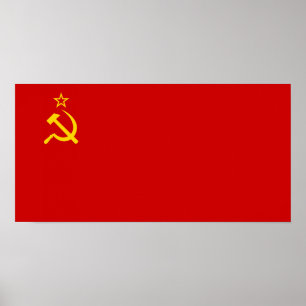 Vlag Sovjet-Unie Poster
