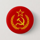 Vlag Sovjet-Unie Ronde Button 5,7 Cm (Voorkant)