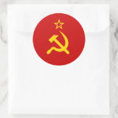 Vlag Sovjet-Unie/USSR/CCCP Ronde Sticker (Tas)