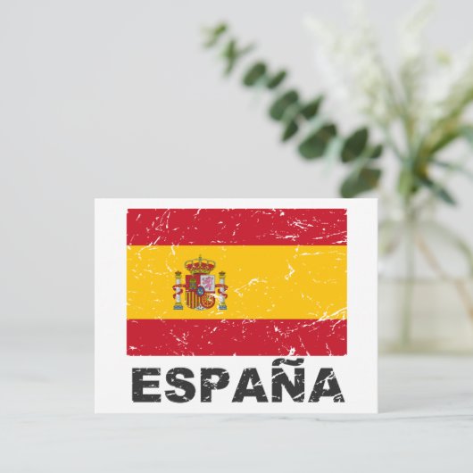  vlag Spanje Briefkaart (Staand voorkant)
